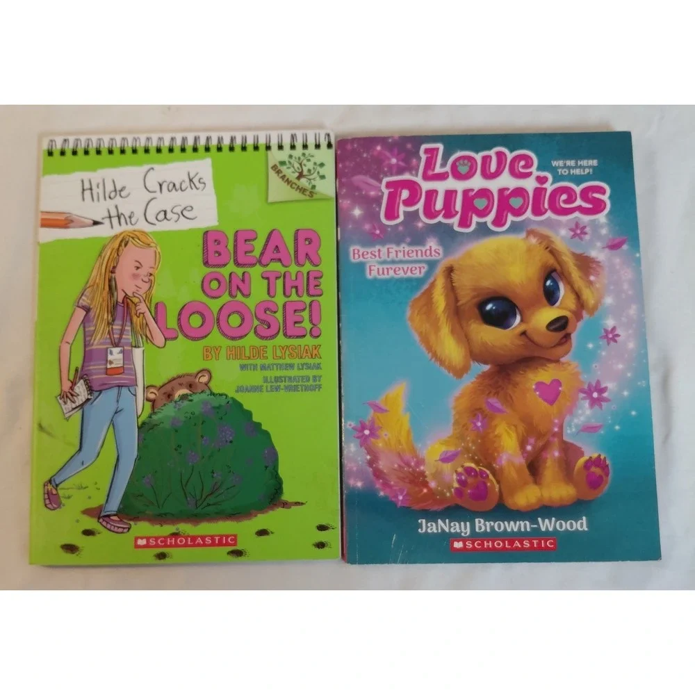 Scholastic Chapter Books Love Puppies Best Friends Furever & Bear On The Loose